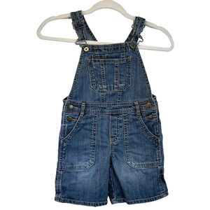 Genuine Kids from Osh Kosh Unisex 4T Blue Jeans Overall Shorts